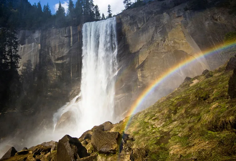 Vernal Fall on the Mist Trail in Yosemite National Park