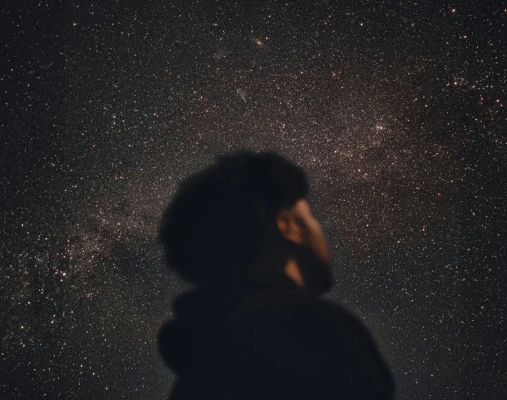 Experience 3 A guest admiring the starry night sky