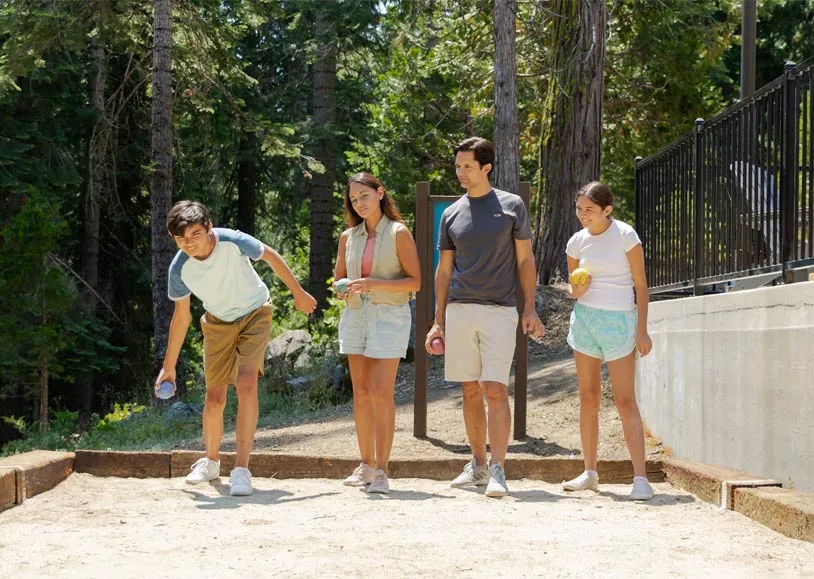 Home 5 A family playing bocce ball at Tenaya at Yosemite