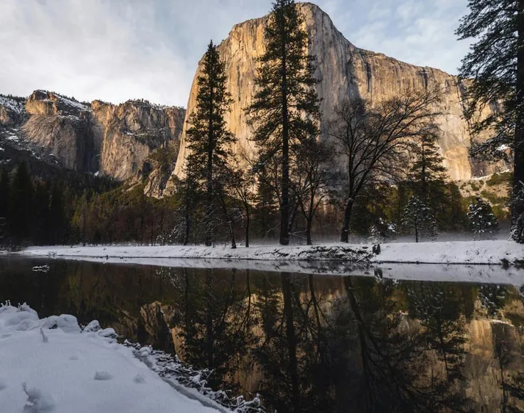 Yosemite Valley in winter