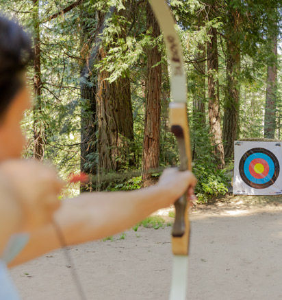 Archery classes at Tenaya at Yosemite