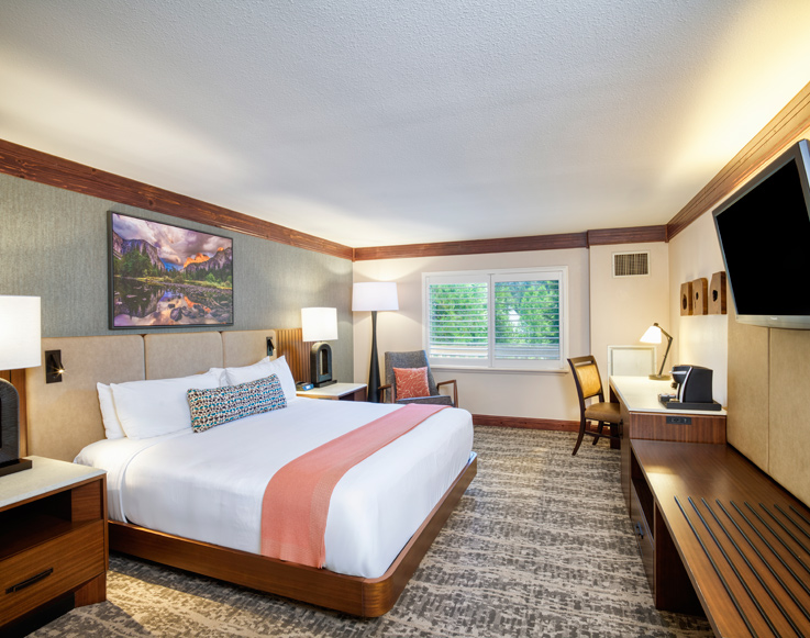 Accommodations 2 Lodge Room interior at Tenaya at Yosemite