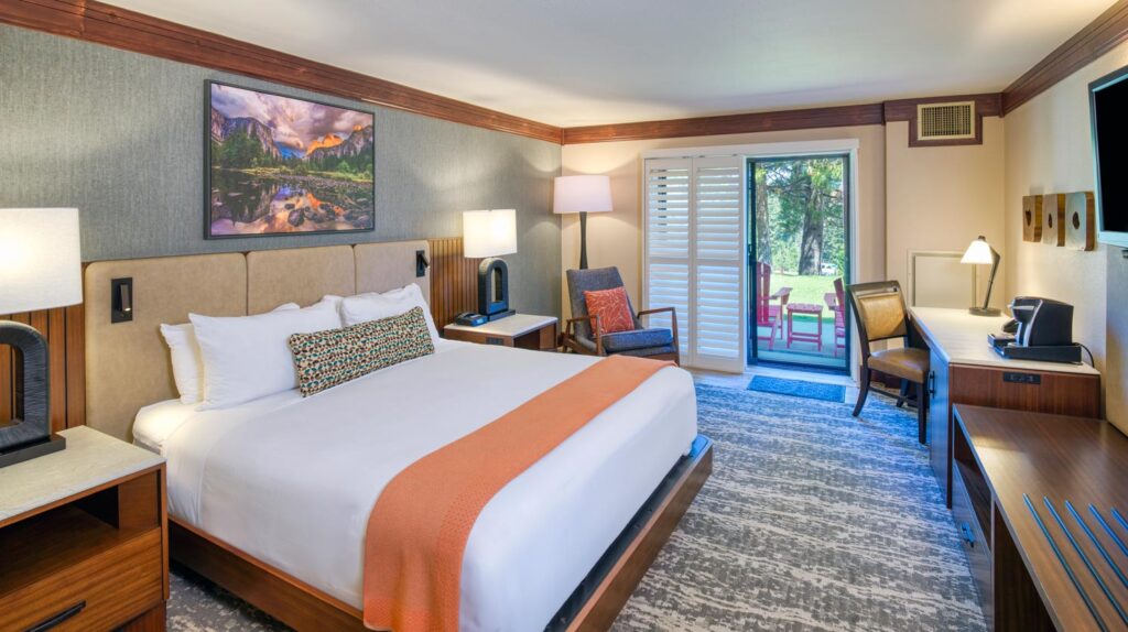 Alert 3 A remodeled guestroom at Tenaya at Yosemite
