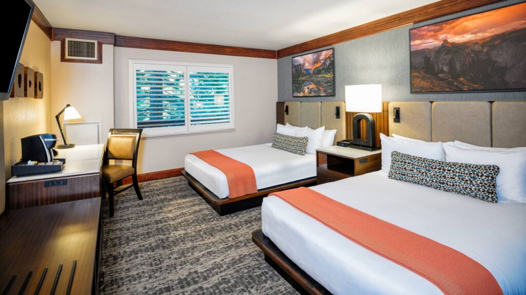 Alert 4 A remodeled guestroom at Tenaya at Yosemite