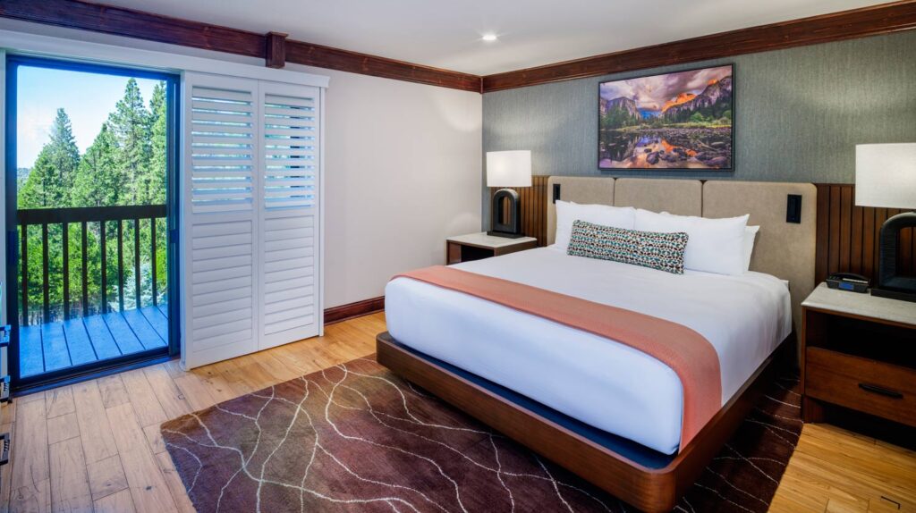 Alert 5 A remodeled guestroom at Tenaya at Yosemite