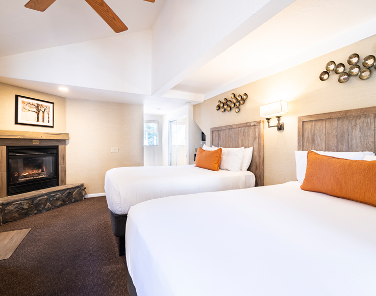 Accommodations 8 A Cottage guestroom interior at Tenaya at Yosemite