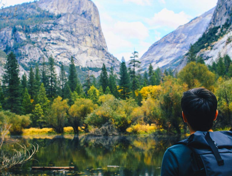 Mirror Lake in Yosemite Valley