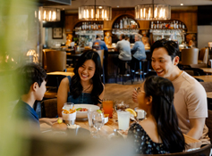 A family dining at Tenaya at Yosemite