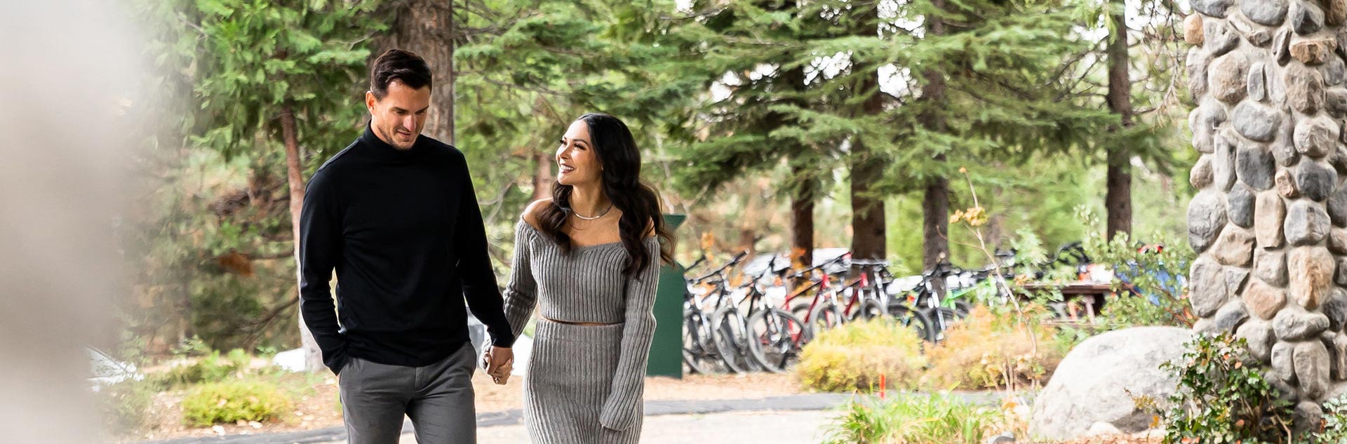 A happy couple at Tenaya at Yosemite