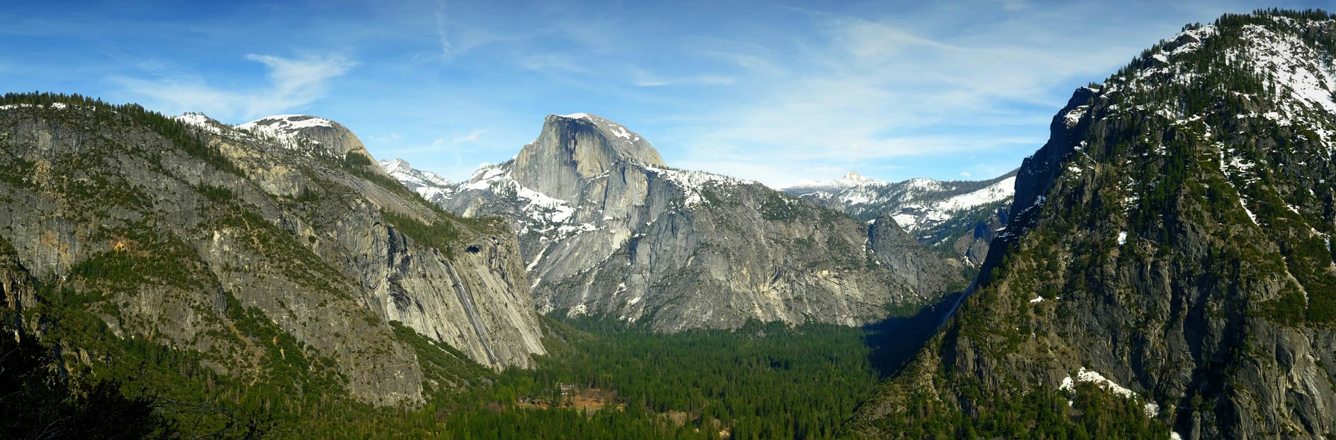 Half Dome in Yosemite Valley in spring