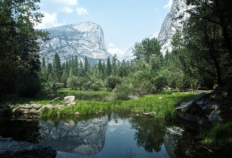 Mirror Lake in Yosemite Valley
