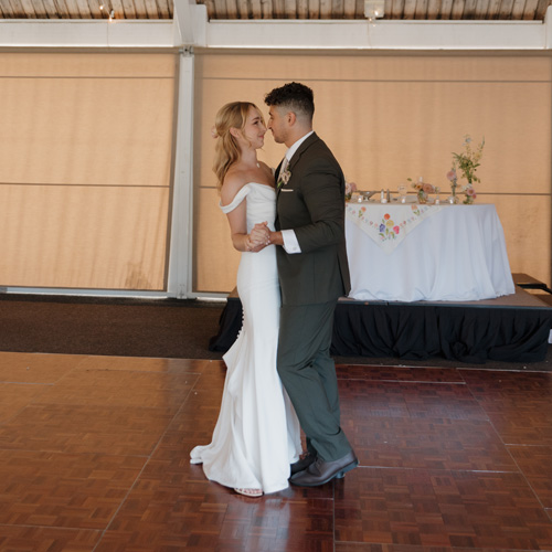 Weddings 7 A bride and groom dancing at Tenaya at Yosemite