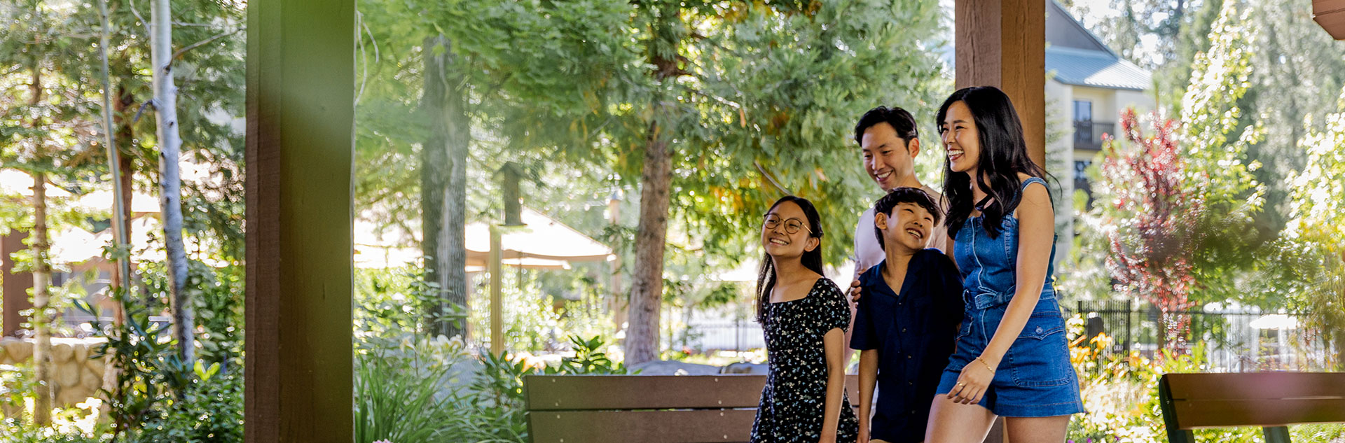 Upcoming Events 1 A family walking through Tenaya at Yosemite