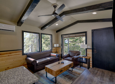 An Explorer Cabin interior at Tenaya at Yosemite