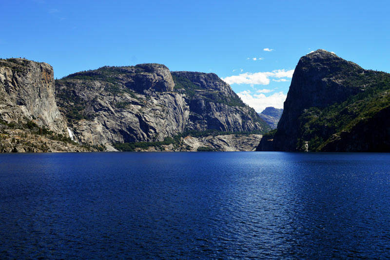 A view of Hetch Hetchy reservoir near Yosemite National Park