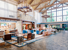 The lobby at Tenaya at Yosemite