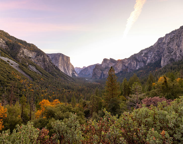 A view of Yosemite Valley