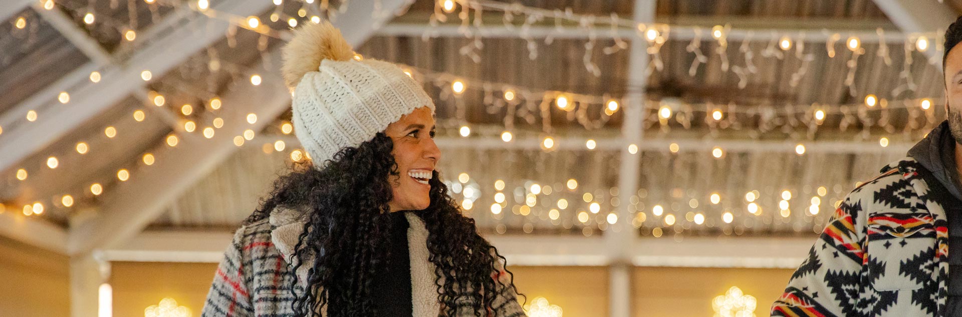 A guest ice skating at Tenaya at Yosemite