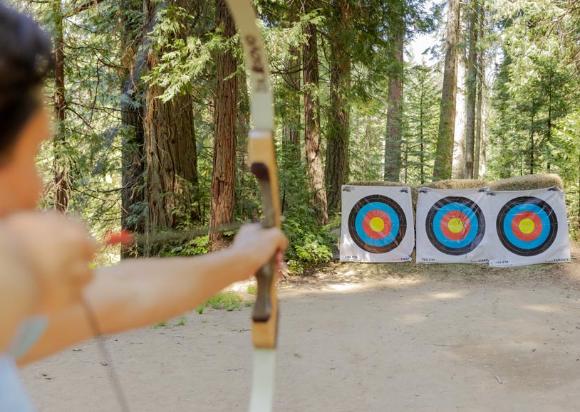 Archery classes at Tenaya at Yosemite